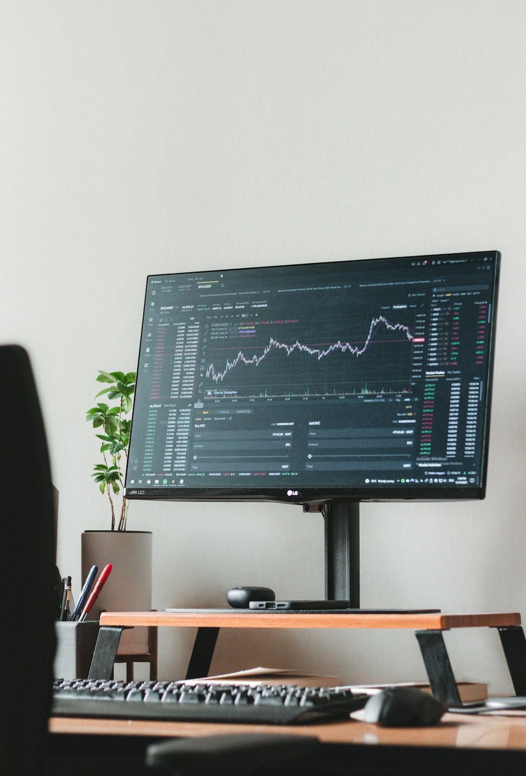 Financial data visual representing the AMM DEX